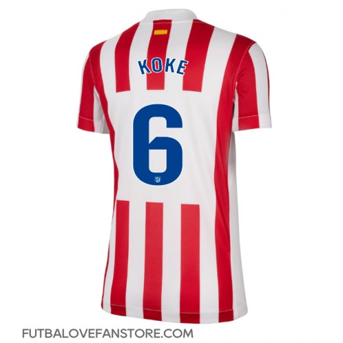 Atletico Madrid Koke #6 Domáci Ženy futbalový dres 2025-26 Krátky Rukáv Atletico Madrid Koke #6 Domáci Ženy futbalový dres 2025-26 Krátky Rukáv